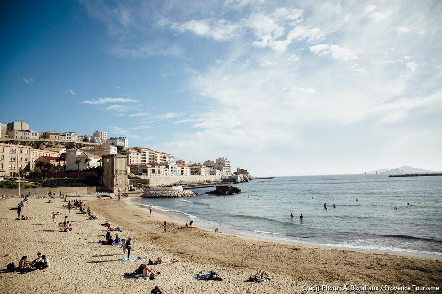 La plage des Catalans, Marseille 