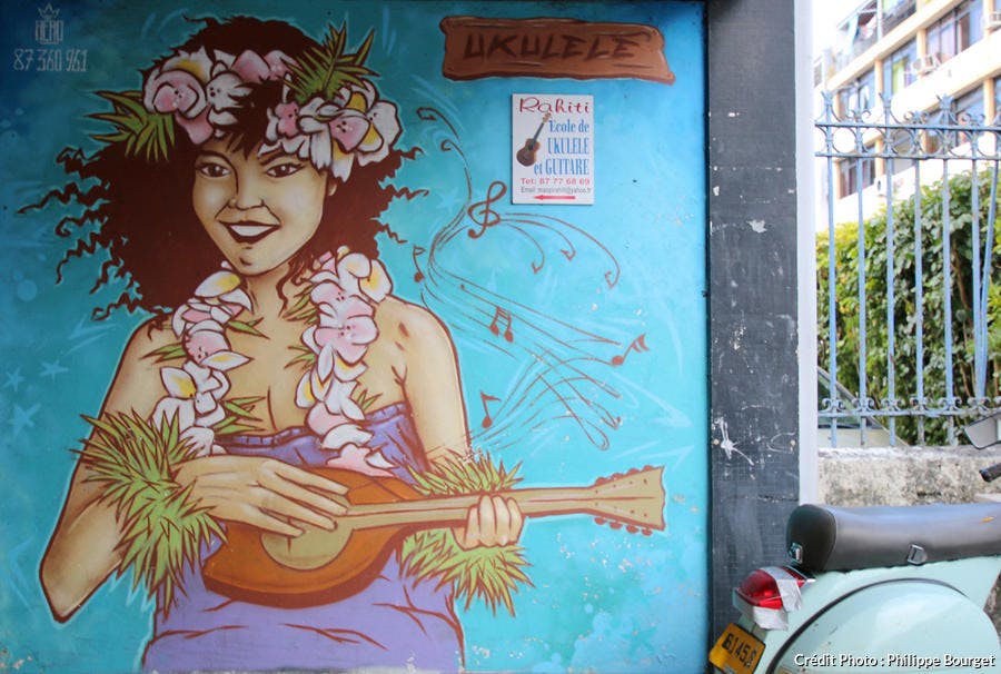 Graffiti typique de Polynésie française  