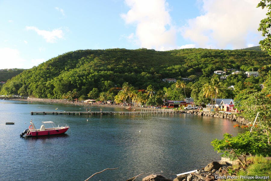 La plage de Malendure, à Bouillante, en Guadeloupe 