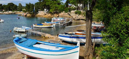 Le port de l'Olivette, cap d'Antibes (Côte d'Azur) 