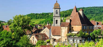 Le village d'Arbois, capitale des vins du Jura