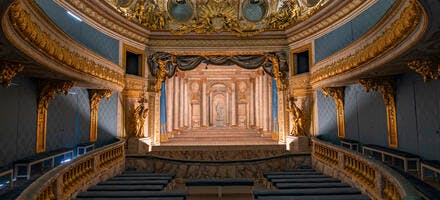Le théâtre privé de Marie-Antoinette du château de Versailles dans les Yvelines 