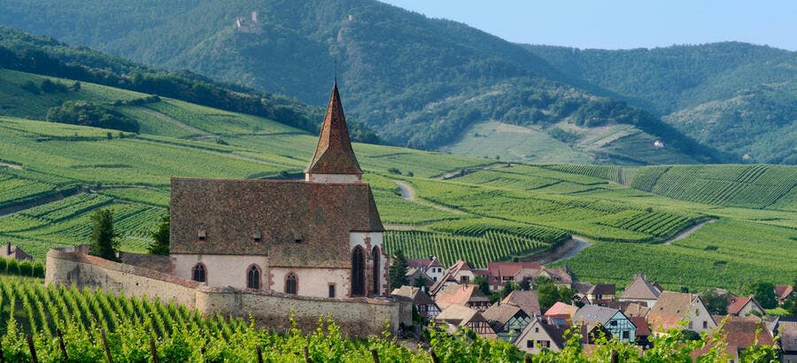 Le village d'Hunawihr, en Alsace