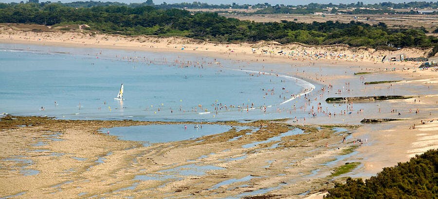 La conche des Baleines, sur l'île de Ré (Charente-Maritime)